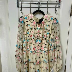 MacDuggal embroidered evening dress - size 12 new with tags